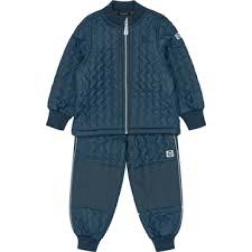 Kids Navy Thermo Coat/Pants set Size 110
